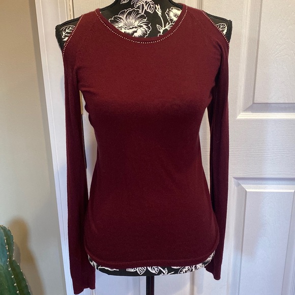 White House Black Market Sweaters - WHBM Open shoulder lightweight sweater